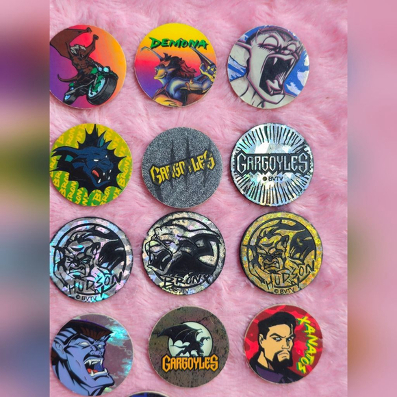 Vintage 1994 Gargoyles TV Show POGS & Slammers Set of 17 - Picture 4 of 5